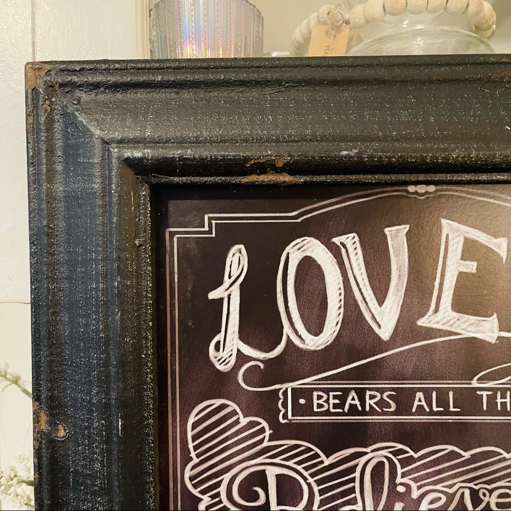 Love Themed Scripture Wall Sign - Picture 2 of 7